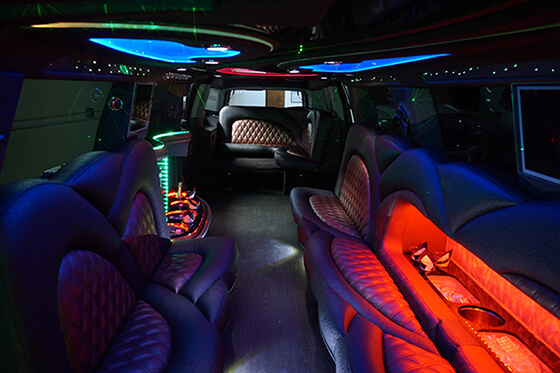 leather seating limo