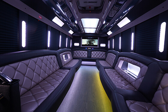 party bus seating