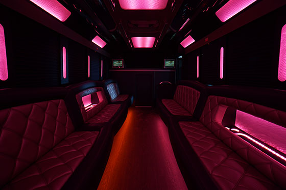 interior party bus experience nashville