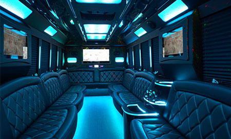 party bus nashville interior