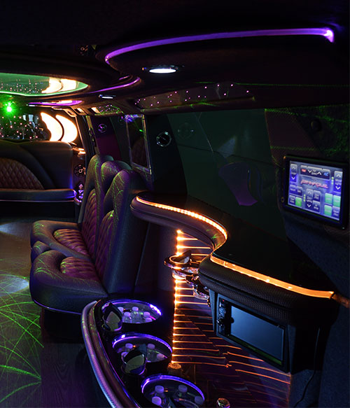 mercedes benz limo interior