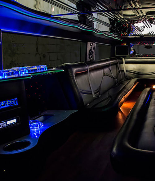 hummer limo interior